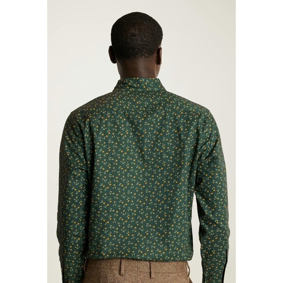 BONOBOS Everyday Men's Shirt Floral Printed Long Sleeve Tailored Fit M 283379 - Picture 5 of 11